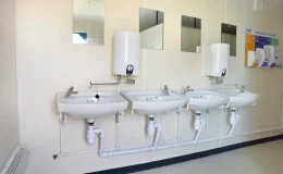 cabina sanitaria 4+1 de acero Puerto Rico